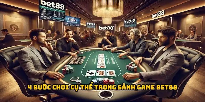 4 bước chơi cụ thể trong sảnh game BET88